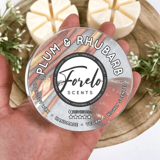 Plum & Rhubarb Soy Wax Melts - Bath Indulgence