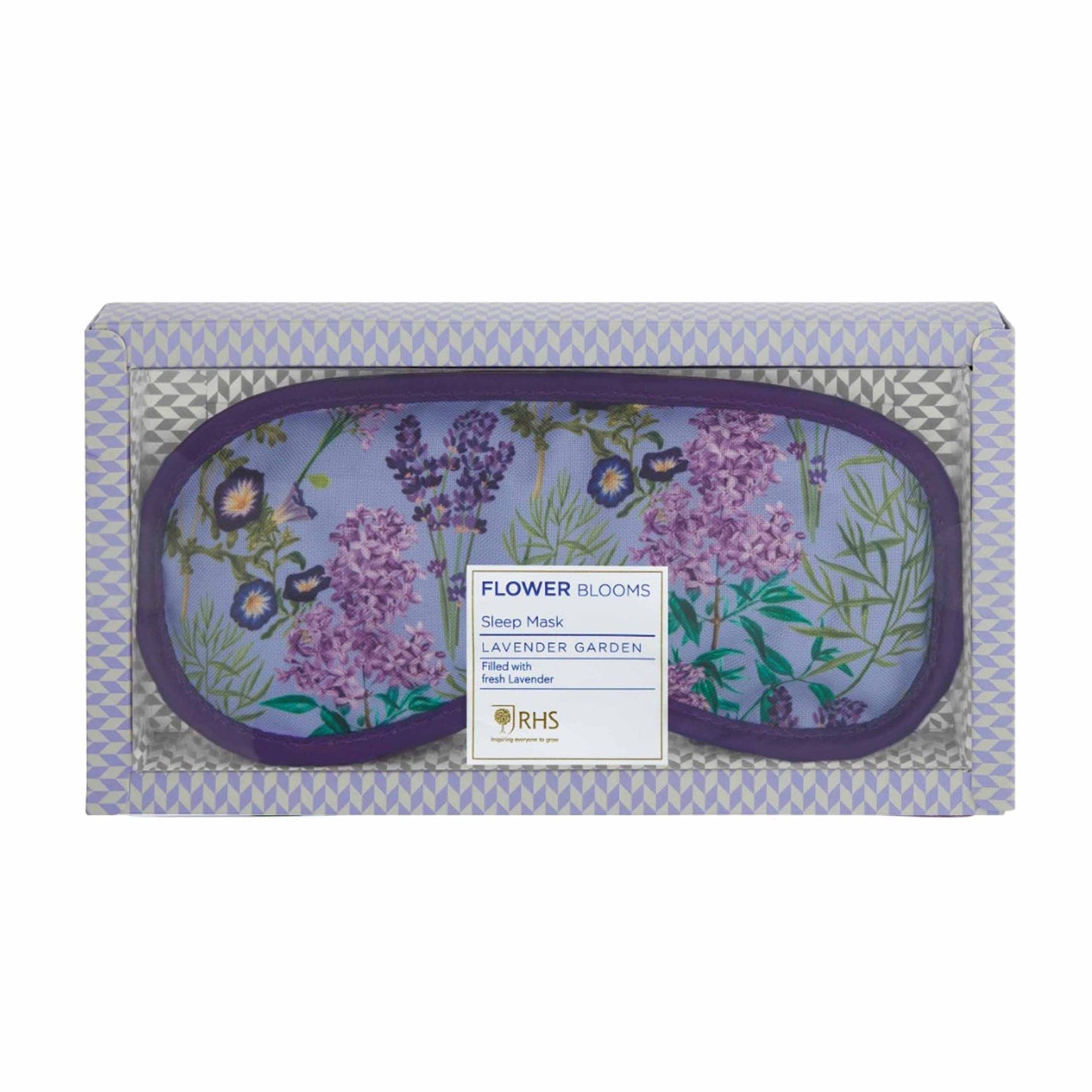 RHS Lavender Garden Lavender Filled Sleep Eye Mask 76 ml - Bath Indulgence