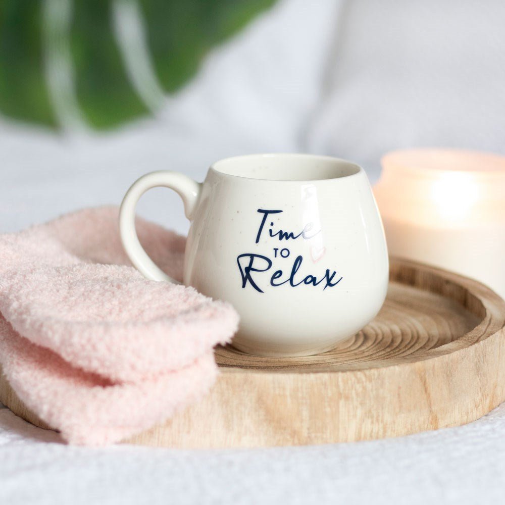 Time To Relax Mug & Fluffy Sock Set - Bath Indulgence