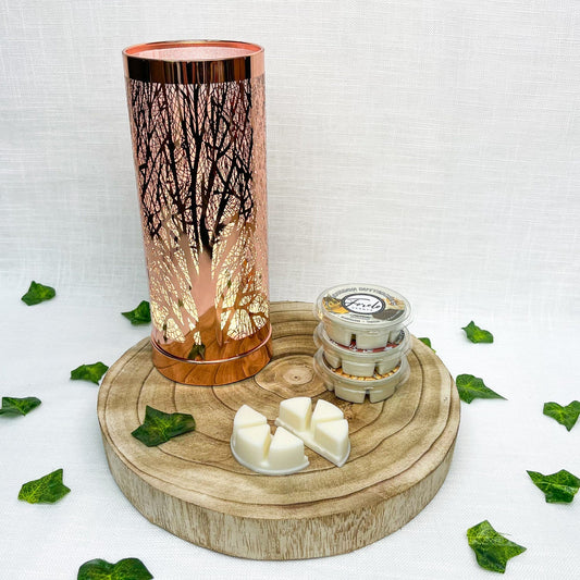Tree Silhouette LED Burner & Wax Melt Bundle - Bath Indulgence