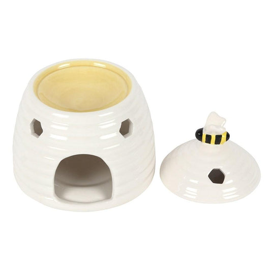 White Beehive Burner & Wax Melt Gift Set - Bath Indulgence
