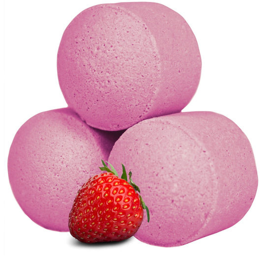 1.3 Kg Box of Chill Pills (Mini Bath Bombs) - Strawberry Box of Chill Pills 1.3Kg - Bath Indulgence