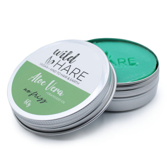 Wild Hare Aloe Vera Solid Shampoo 60g - Handmade In UK Vegan Premium Ingredients
