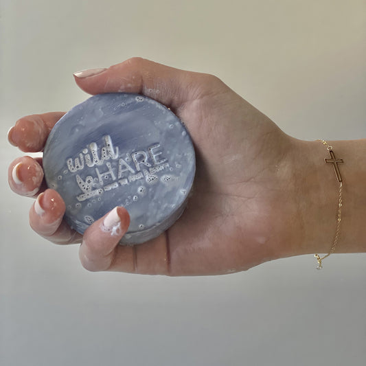 Wild Hare Orchid Solid Shampoo 60g - Handmade In UK Vegan Premium Ingredients