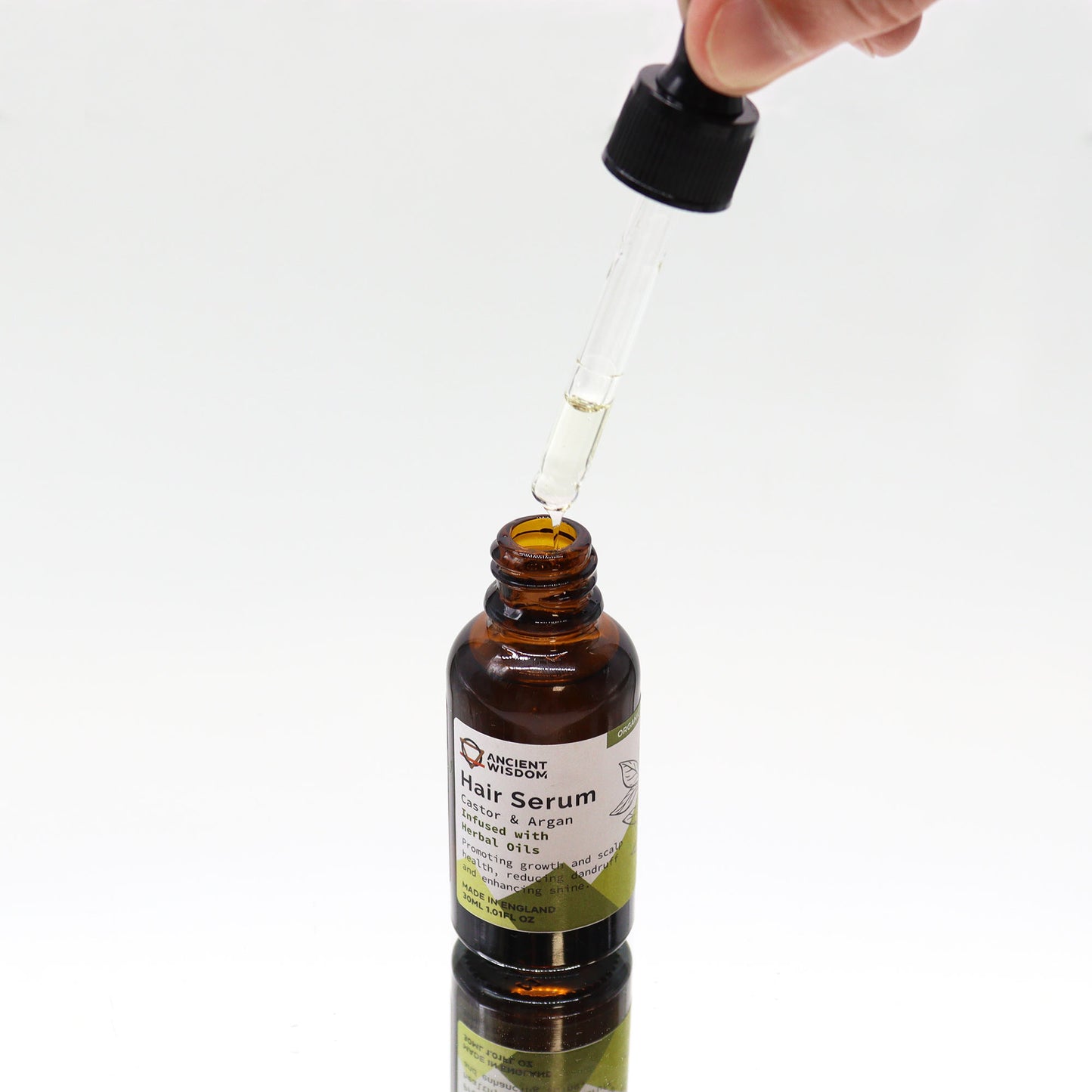 Herbal Organic Hair Serum 30ml - Handmade In UK Vegan Premium Ingredients