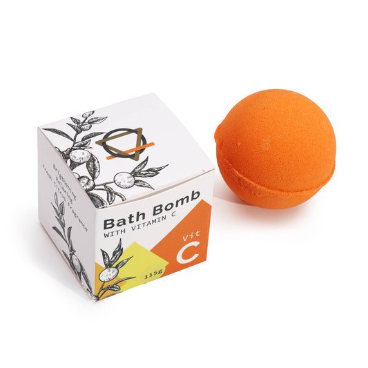 Premium Vitamin C Infused Bath Bomb with Essential Oils – UK Handmade