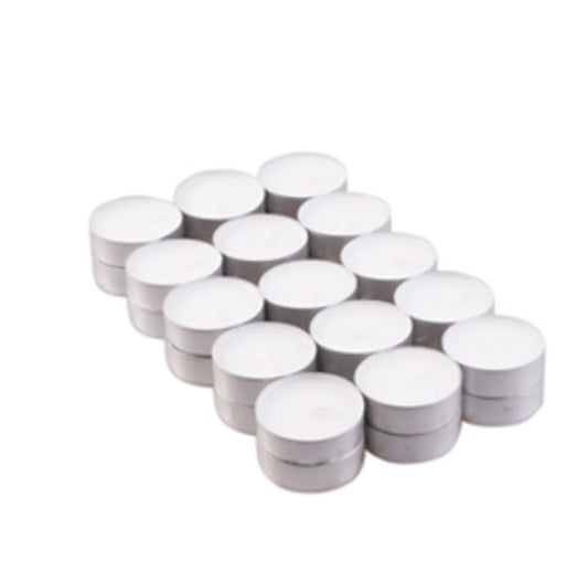 30x Unscented Tealight (4hr) Tealights - Bath Indulgence