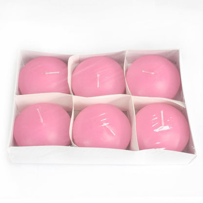 3x Large Floating Candle - Pink Floating Candles - Bath Indulgence