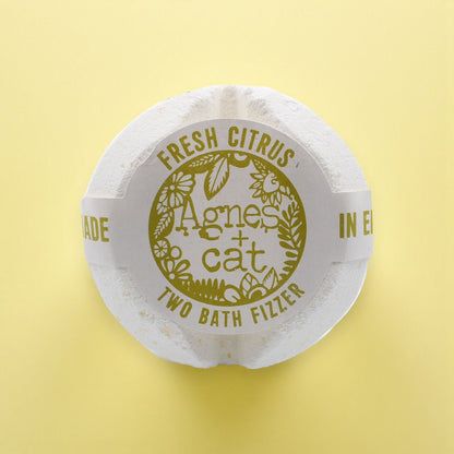 Agnes + Cat Bath Fizzer - Fresh Citrus Agnes + Cat Bath Fizzers - Bath Indulgence