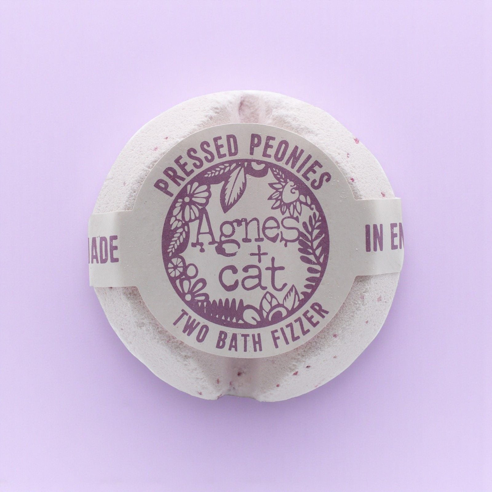 Agnes + Cat Bath Fizzer - Pressed Peonies Agnes + Cat Bath Fizzers - Bath Indulgence