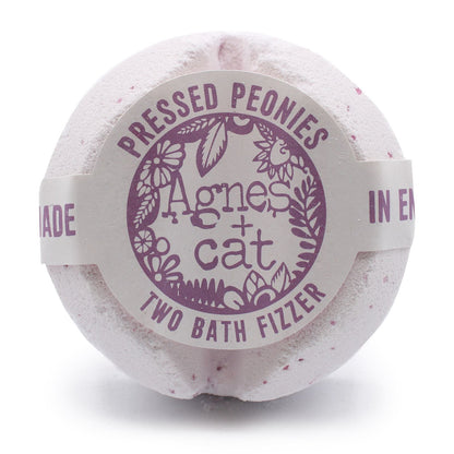 Agnes + Cat Bath Fizzer - Pressed Peonies Agnes + Cat Bath Fizzers - Bath Indulgence