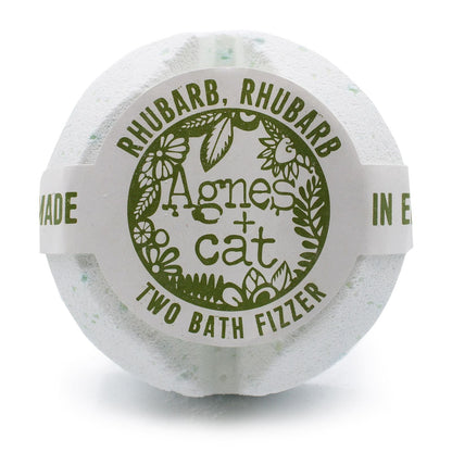 Agnes + Cat Bath Fizzer - Rhubarb Rhubarb Agnes + Cat Bath Fizzers - Bath Indulgence