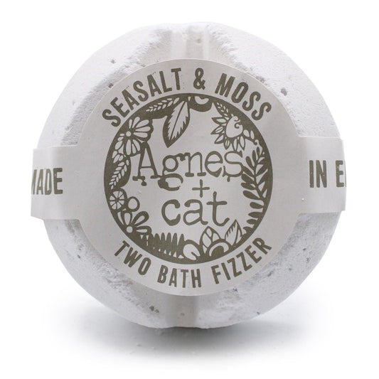 Agnes + Cat Bath Fizzer - Seasalt and Moss Agnes + Cat Bath Fizzers - Bath Indulgence