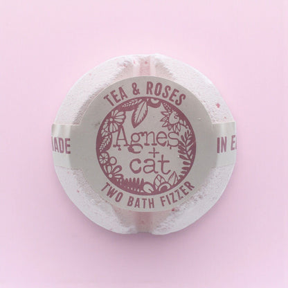 Agnes + Cat Bath Fizzer - Tea and Roses Agnes + Cat Bath Fizzers - Bath Indulgence