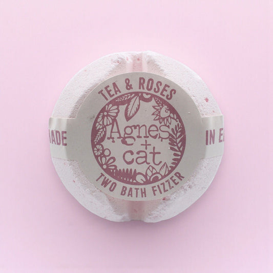 Agnes + Cat Bath Fizzer - Tea and Roses Agnes + Cat Bath Fizzers - Bath Indulgence