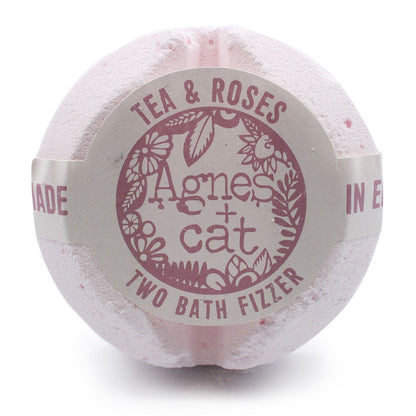 Agnes + Cat Bath Fizzer - Tea and Roses Agnes + Cat Bath Fizzers - Bath Indulgence