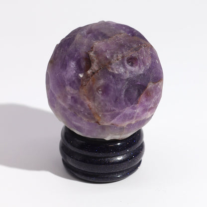 Ametyst Planet on a Sola Goldstone Stand (JUPITER) Gemstone Planets on a Goldstone Stand - Bath Indulgence