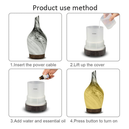 Aroma Atomiser - Glass Abstract Grey USB Aroma Diffusers - Bath Indulgence