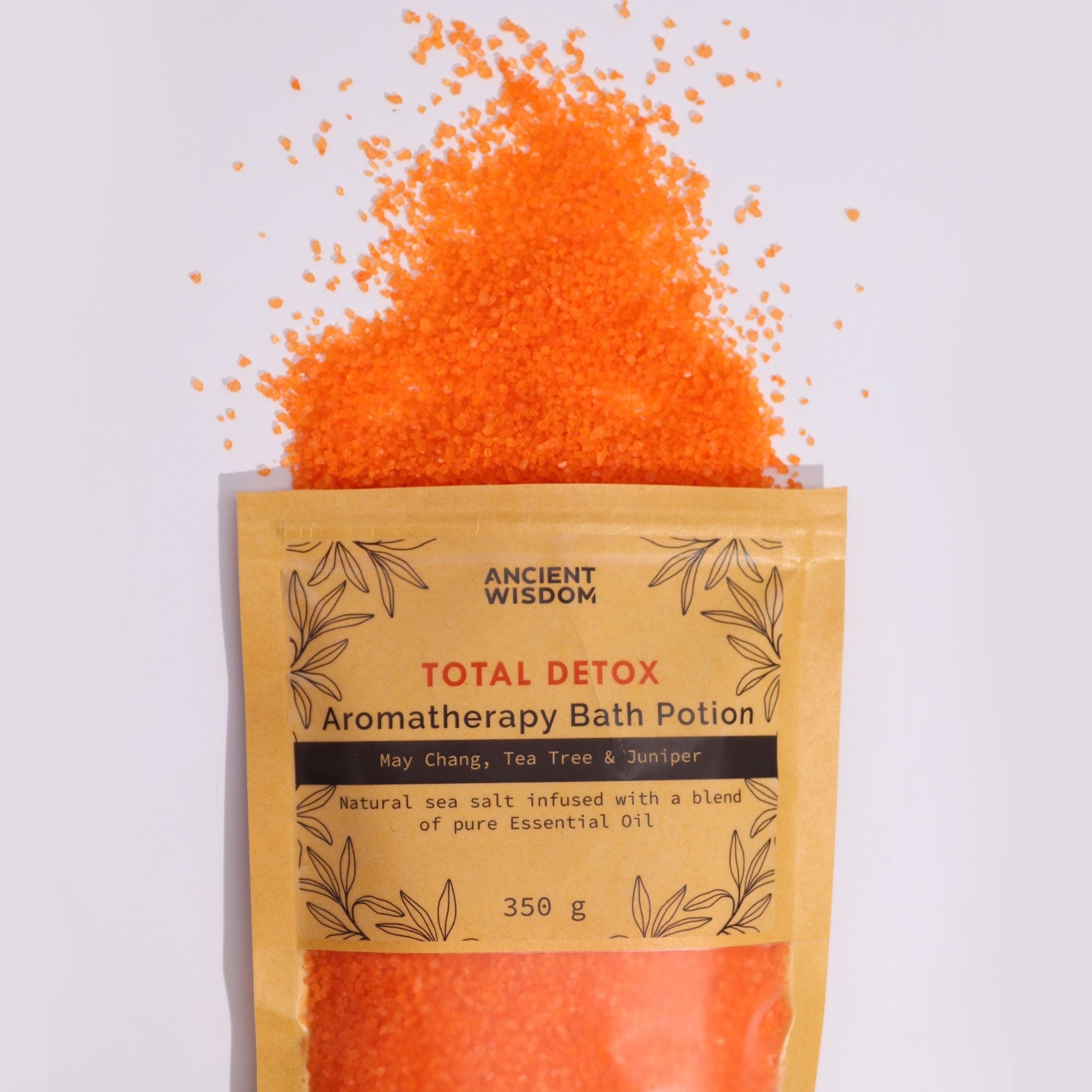 Aromatherapy Bath Potion in Kraft Bag 350g - Total Detox Aromatherapy Bath Potion 350g - Bath Indulgence