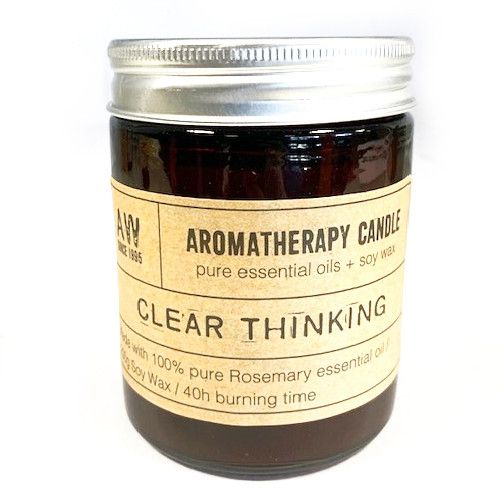 Aromatherapy Candle - Clear Thinking Aromatherapy Soy Wax Candles - 200g - Bath Indulgence