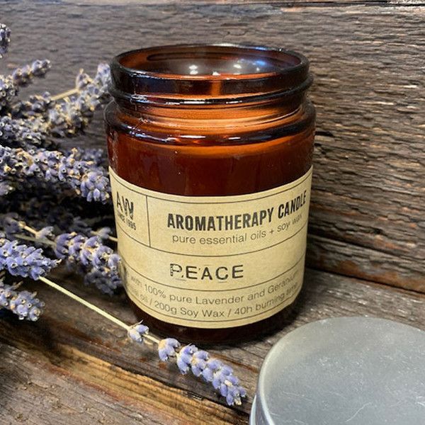 Aromatherapy Candle - Peace Aromatherapy Soy Wax Candles - 200g - Bath Indulgence
