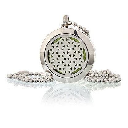 Aromatherapy Diffuser Necklace - Flower of Life 25mm Aromatherapy Diffuser Necklaces - Bath Indulgence