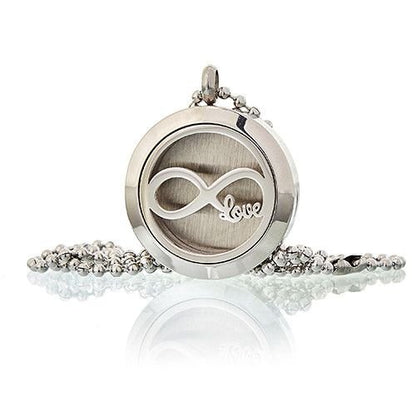 Aromatherapy Diffuser Necklace - Infinity Love 25mm Aromatherapy Diffuser Necklaces - Bath Indulgence