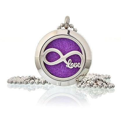 Aromatherapy Diffuser Necklace - Infinity Love 25mm Aromatherapy Diffuser Necklaces - Bath Indulgence