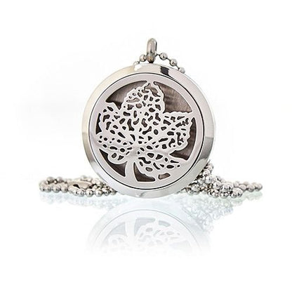 Aromatherapy Diffuser Necklace - Leaf 30mm Aromatherapy Diffuser Necklaces - Bath Indulgence