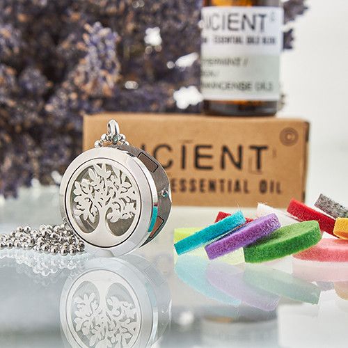 Aromatherapy Diffuser Necklace - Tree of Life 25mm Aromatherapy Diffuser Necklaces - Bath Indulgence