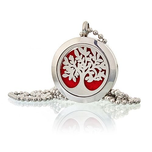Aromatherapy Diffuser Necklace - Tree of Life 25mm Aromatherapy Diffuser Necklaces - Bath Indulgence