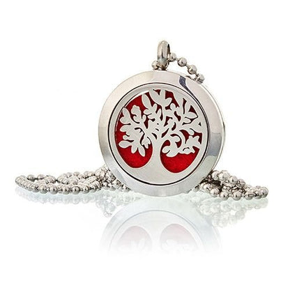 Aromatherapy Diffuser Necklace - Tree of Life 25mm Aromatherapy Diffuser Necklaces - Bath Indulgence