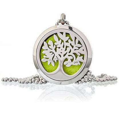 Aromatherapy Diffuser Necklace - Tree of Life 30mm Aromatherapy Diffuser Necklaces - Bath Indulgence