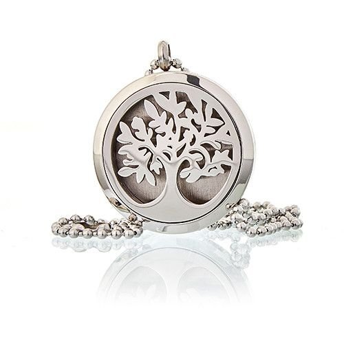 Aromatherapy Diffuser Necklace - Tree of Life 30mm Aromatherapy Diffuser Necklaces - Bath Indulgence