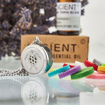 Aromatherapy Diffuser Necklace - Turtle 25mm Aromatherapy Diffuser Necklaces - Bath Indulgence