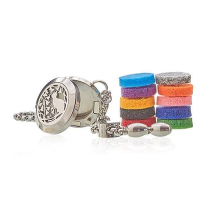 Aromatherapy Jewellery Chain Bracelet - Cat & Flowers - 20mm Aromatherapy Diffuser Necklaces - Bath Indulgence