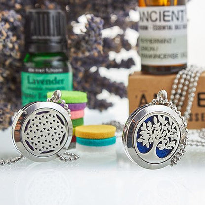 Aromatherapy Jewellery Chain Bracelet - Tree of Life - 20mm Aromatherapy Diffuser Necklaces - Bath Indulgence