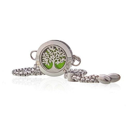 Aromatherapy Jewellery Chain Bracelet - Tree of Life - 20mm Aromatherapy Diffuser Necklaces - Bath Indulgence