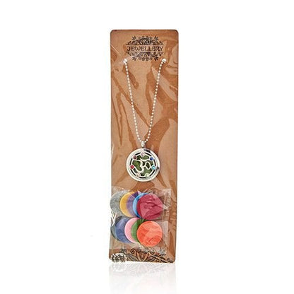 Aromatherapy Jewellery Necklace - Hamsa Chakra - 30mm Aromatherapy Diffuser Necklaces - Bath Indulgence