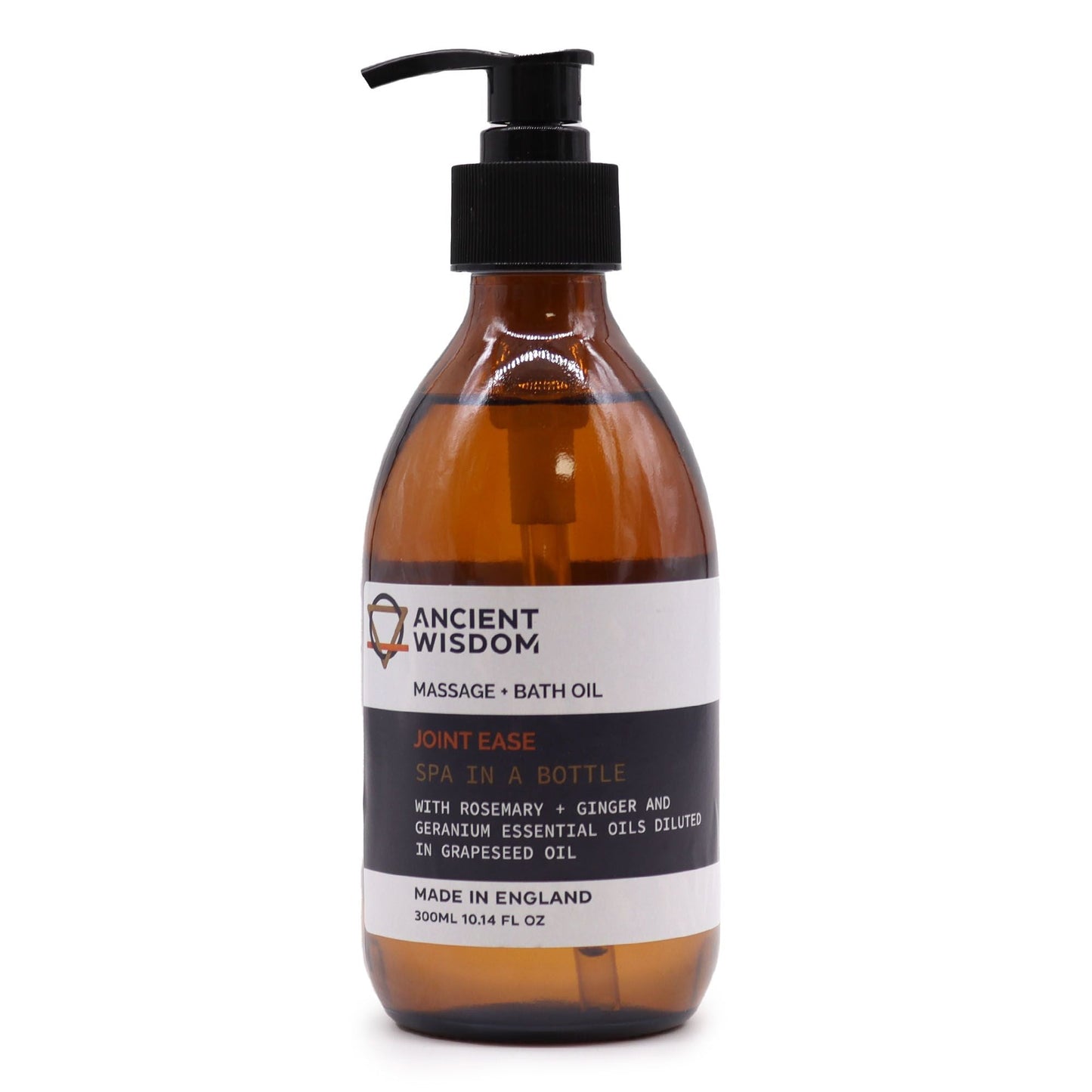Aromatherapy Massage and Bath Oil - Joint Ease 300ml Massage & Bath Oils - 300ml (With Pump) - Bath Indulgence