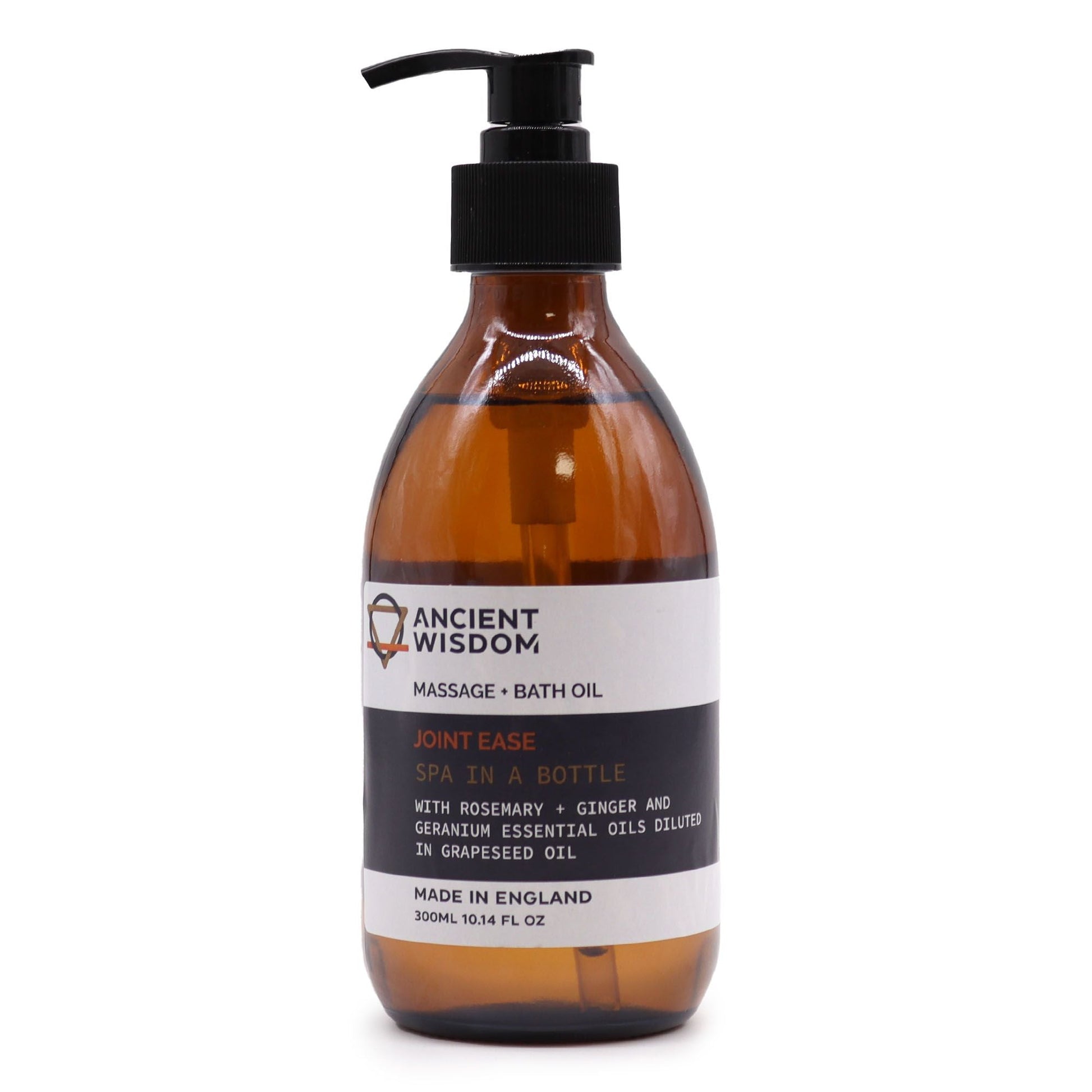 Aromatherapy Massage and Bath Oil - Joint Ease 300ml Massage & Bath Oils - 300ml (With Pump) - Bath Indulgence