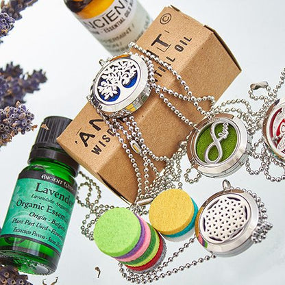 Aromatherapy Necklace Reusable Refill Pad - 20mm Aromatherapy Diffuser Necklaces - Bath Indulgence