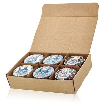 Art Tin Candle - Assorted Design - Russian Dolls - Dolly Blue Art Tin Candles - Bath Indulgence