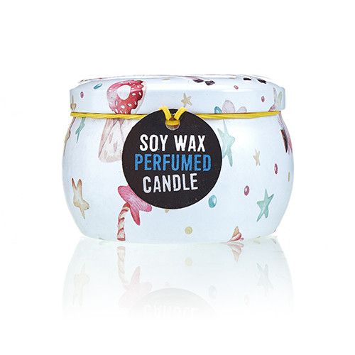 Art Tin Candle - Assorted Design - Unicorns - Moonstone Art Tin Candles - Bath Indulgence