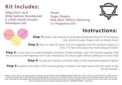 Bath Bomb Kit - Rose & Bubblegum - Bath Indulgence