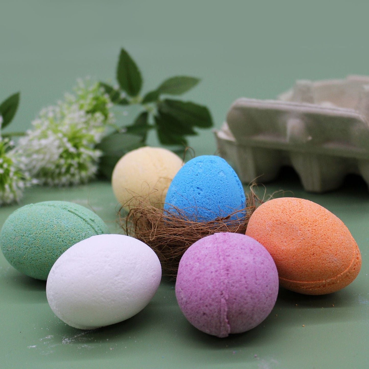 Bath Eggs in a Tray - Banana Pack Of 30 Bath Eggs - Bath Indulgence