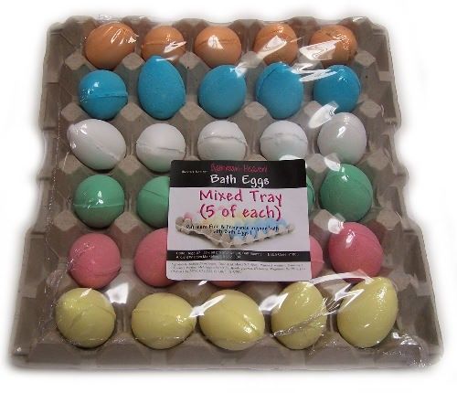 Bath Eggs in a Tray - Mixed Tray Pack Of 30 Bath Eggs - Bath Indulgence