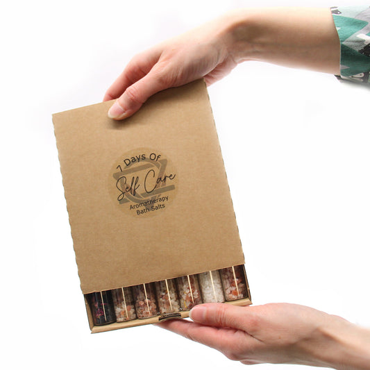 Bath Salts in Vials - Gift Pack of 7 Handmade Bath Salts 500g - Bath Indulgence