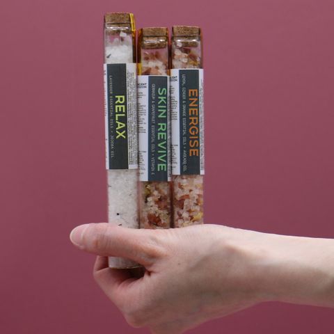 Bath Salts in Vials - Gift Pack of 7 Bath Salts in Vials - Bath Indulgence