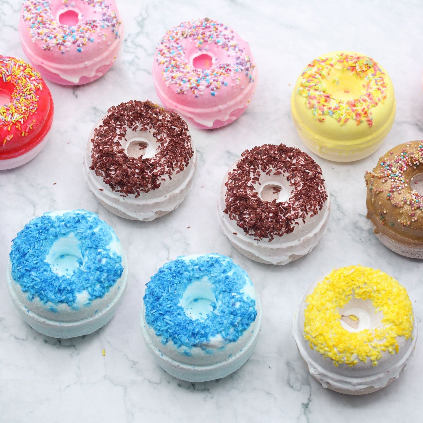Blackberry and Almond Bath Donuts Donut Bath Fizzers - Bath Indulgence